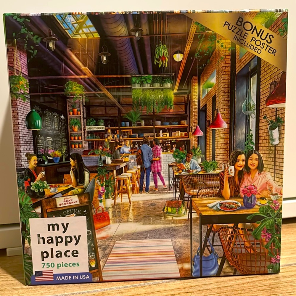 Cafe coffee shop jigsaw puzzle - 750 piece My Happy Place